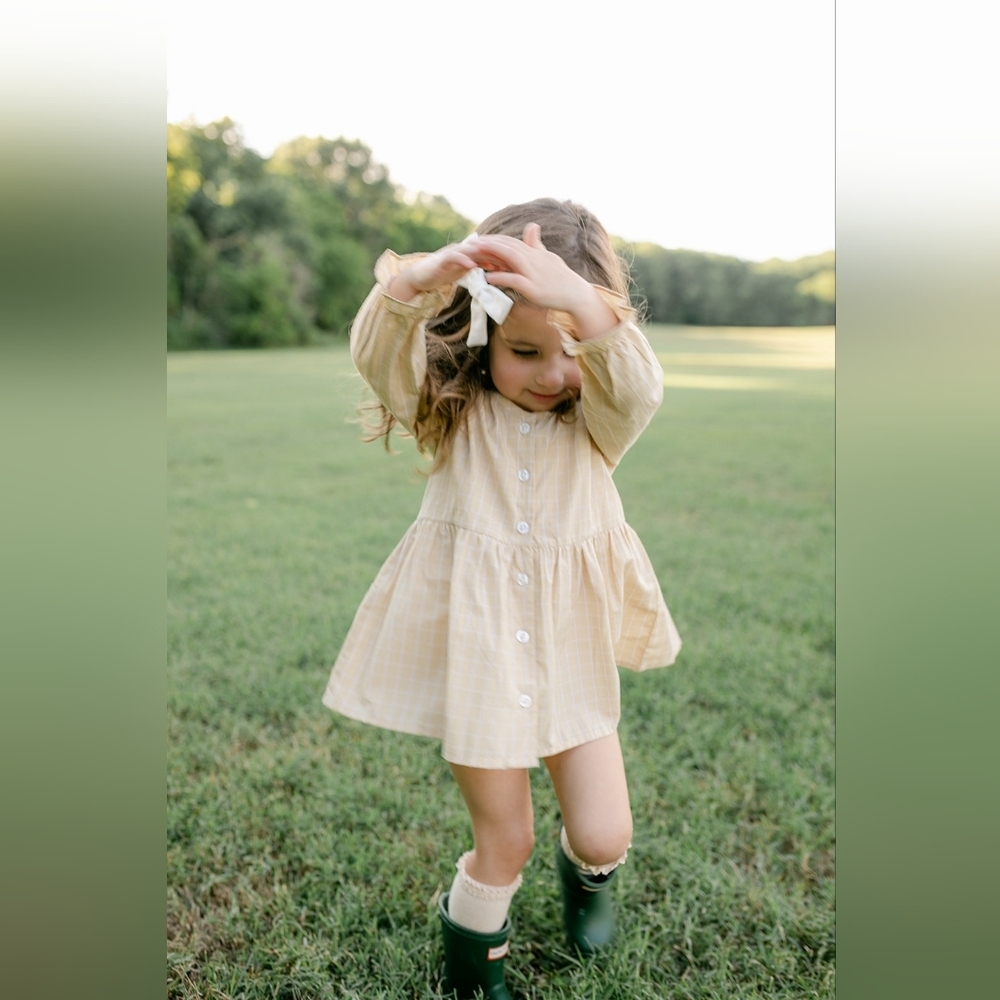 Little Paper Doll | Grid Dress